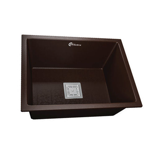 Brown 18 Into 21 Inch Quartz Kitchen Sink Installation Type: Deck Mounted