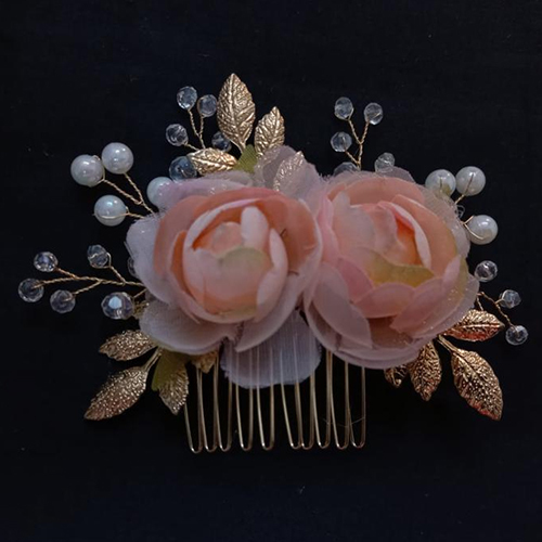 Artificial Flower Hair Brooch