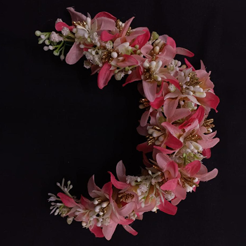 Pink Floral Hair Brooch