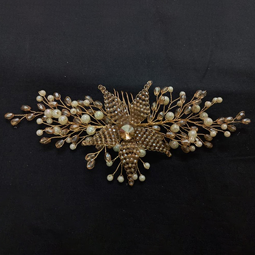 Pearl And Crystal Hair Brooch