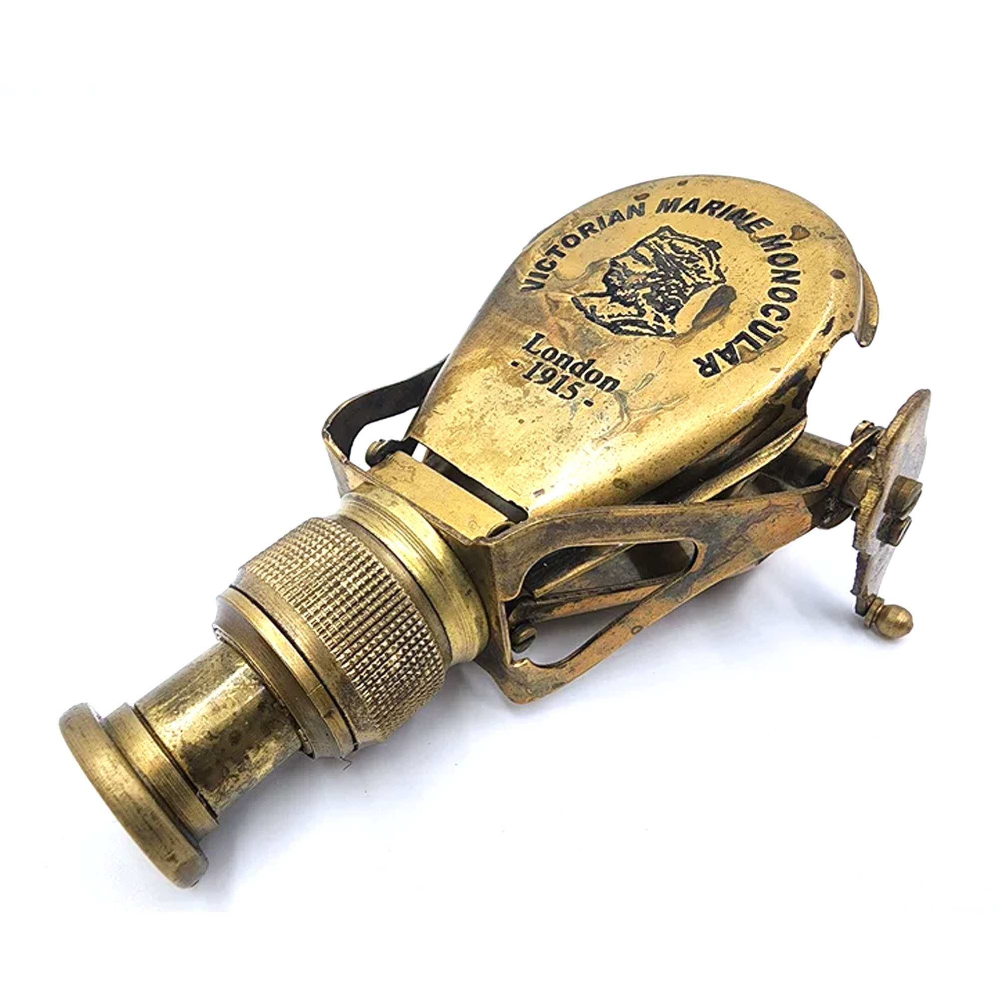 Single Brass Marine Vintage Monocular Victorian Marine Antique Brass Finish