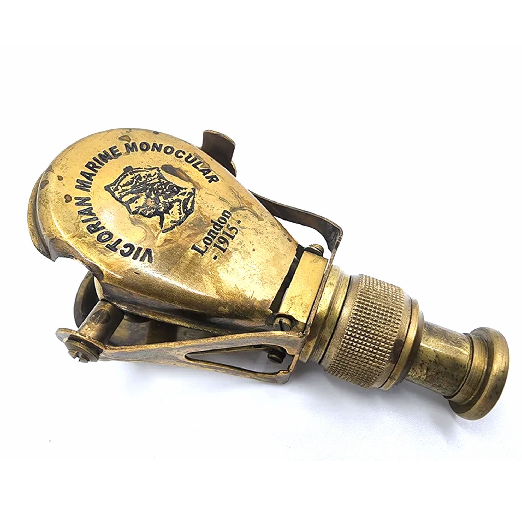 Single Brass Marine Vintage Monocular Victorian Marine Antique Brass Finish