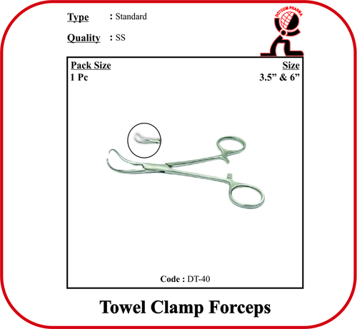 Towel Clamp Forceps- 3.5 Inch