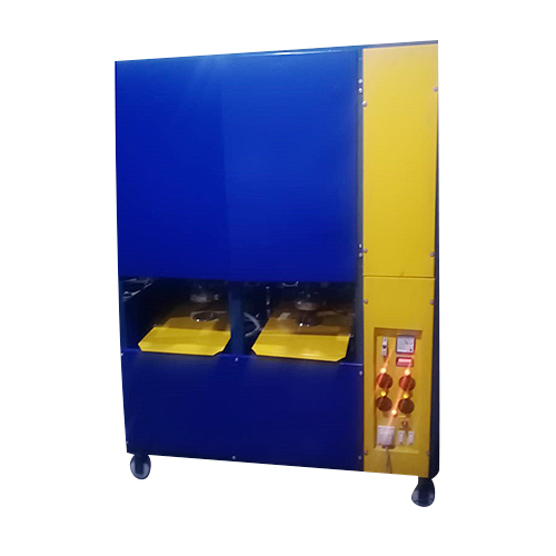Double Die Paper Plate Making Machine - Stainless Steel , Semi-Automatic with Frequency Speed Control