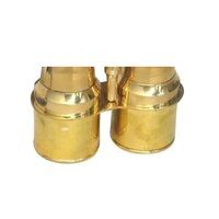 Brass Binoculars with Strap Shiny Brass Binocular Marina Military Navy Vintage Telescope Decorative