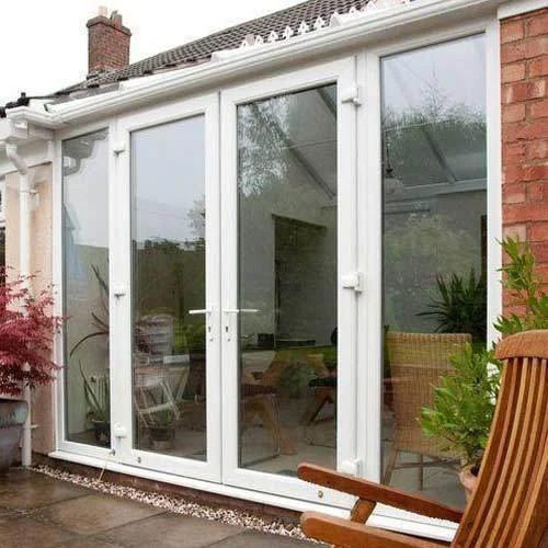 Silver Upvc Glass Door