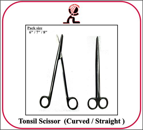 Tonsil Scissor - Straight 6 Inch