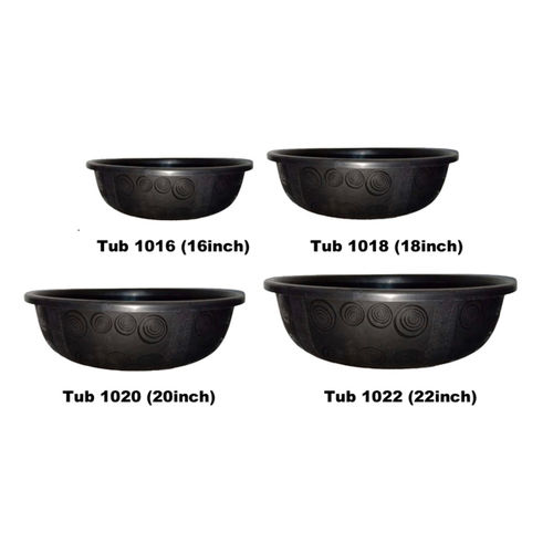 Pp Plastic Black Tub