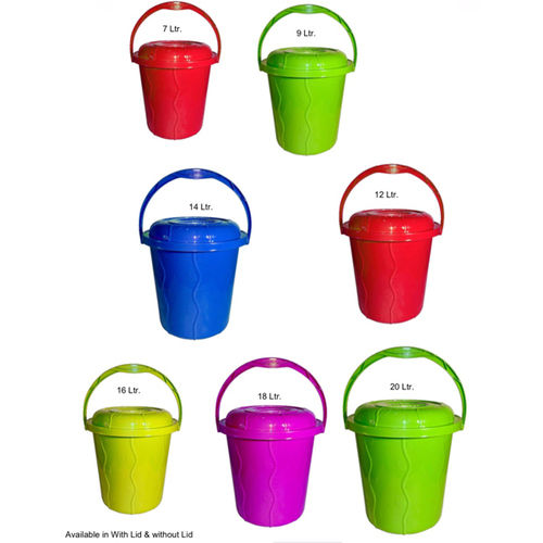 Multicolor Plastic Bucket