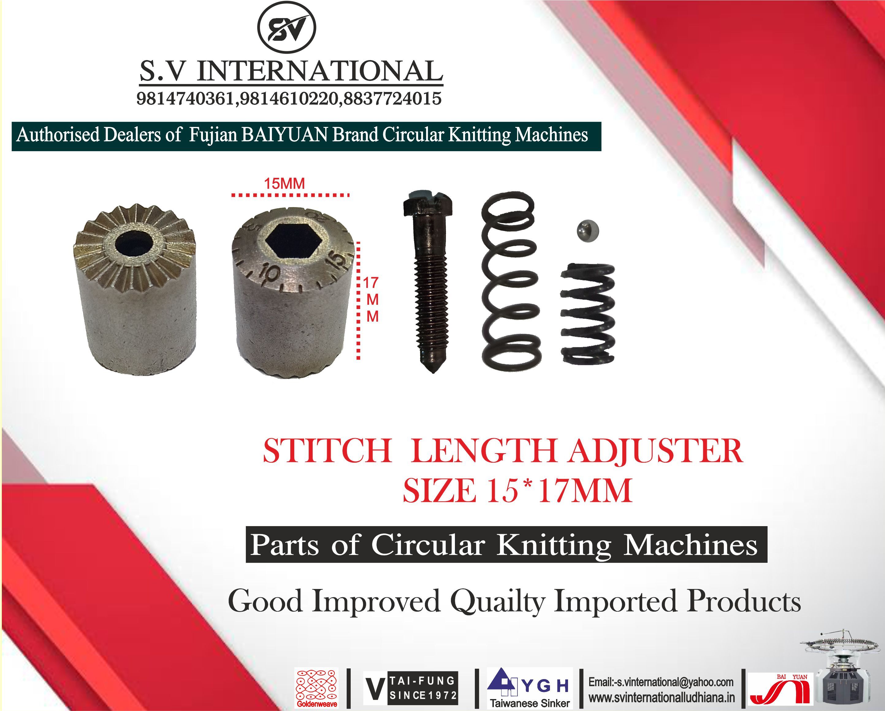 Stitch Length Adjuster Size 15-17MM