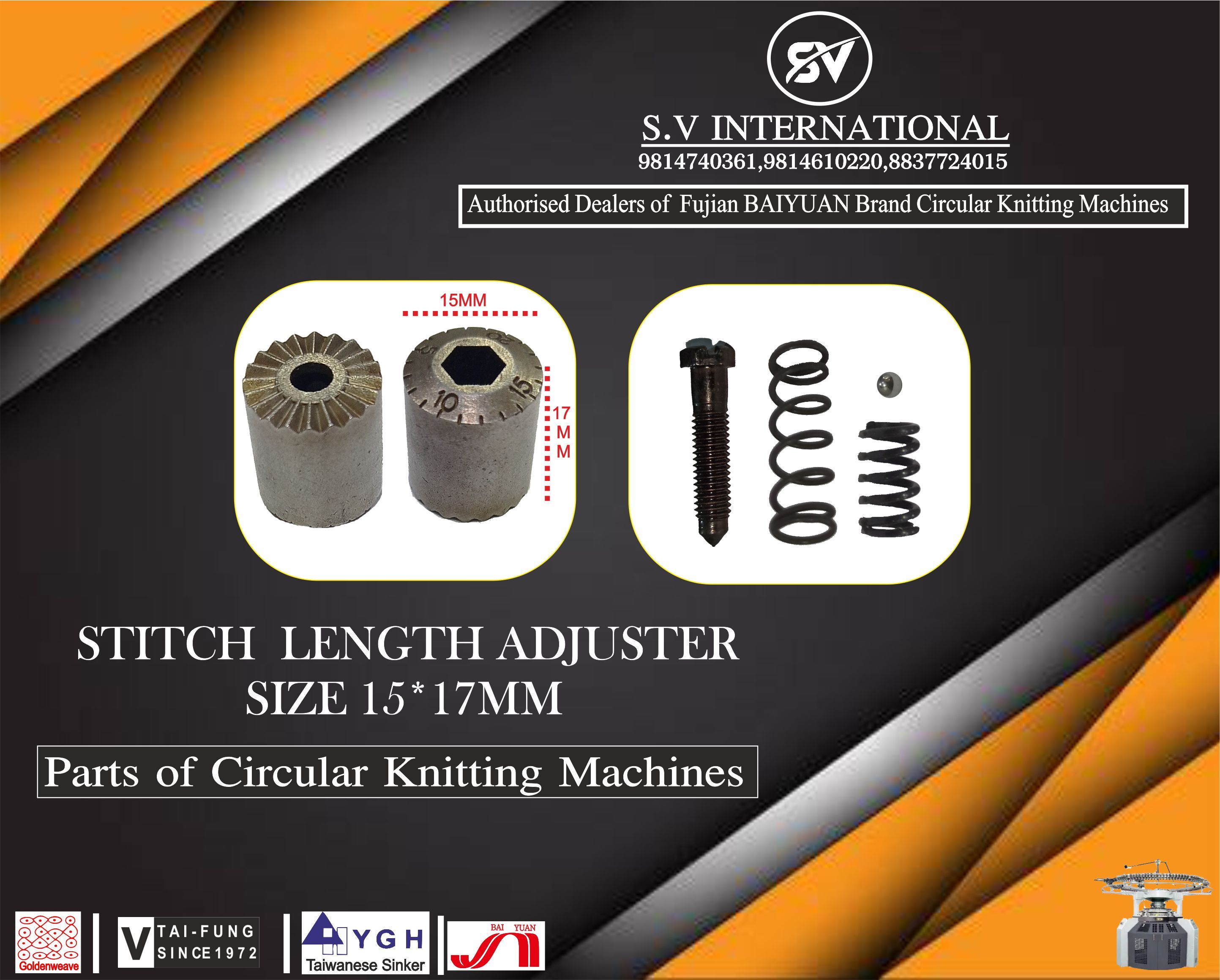 Stitch Length Adjuster Size 15-17MM
