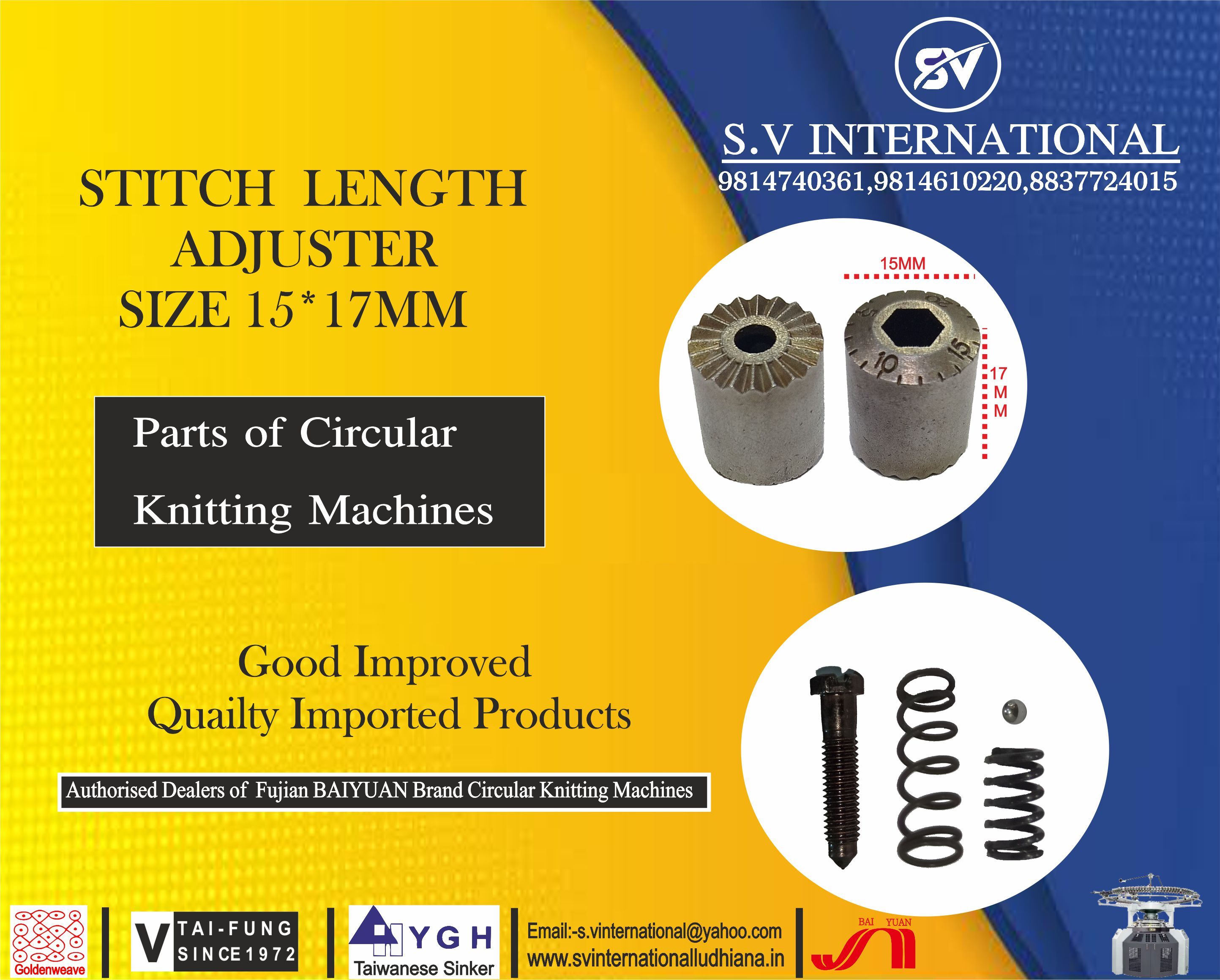 Stitch Length Adjuster Size 15-17MM