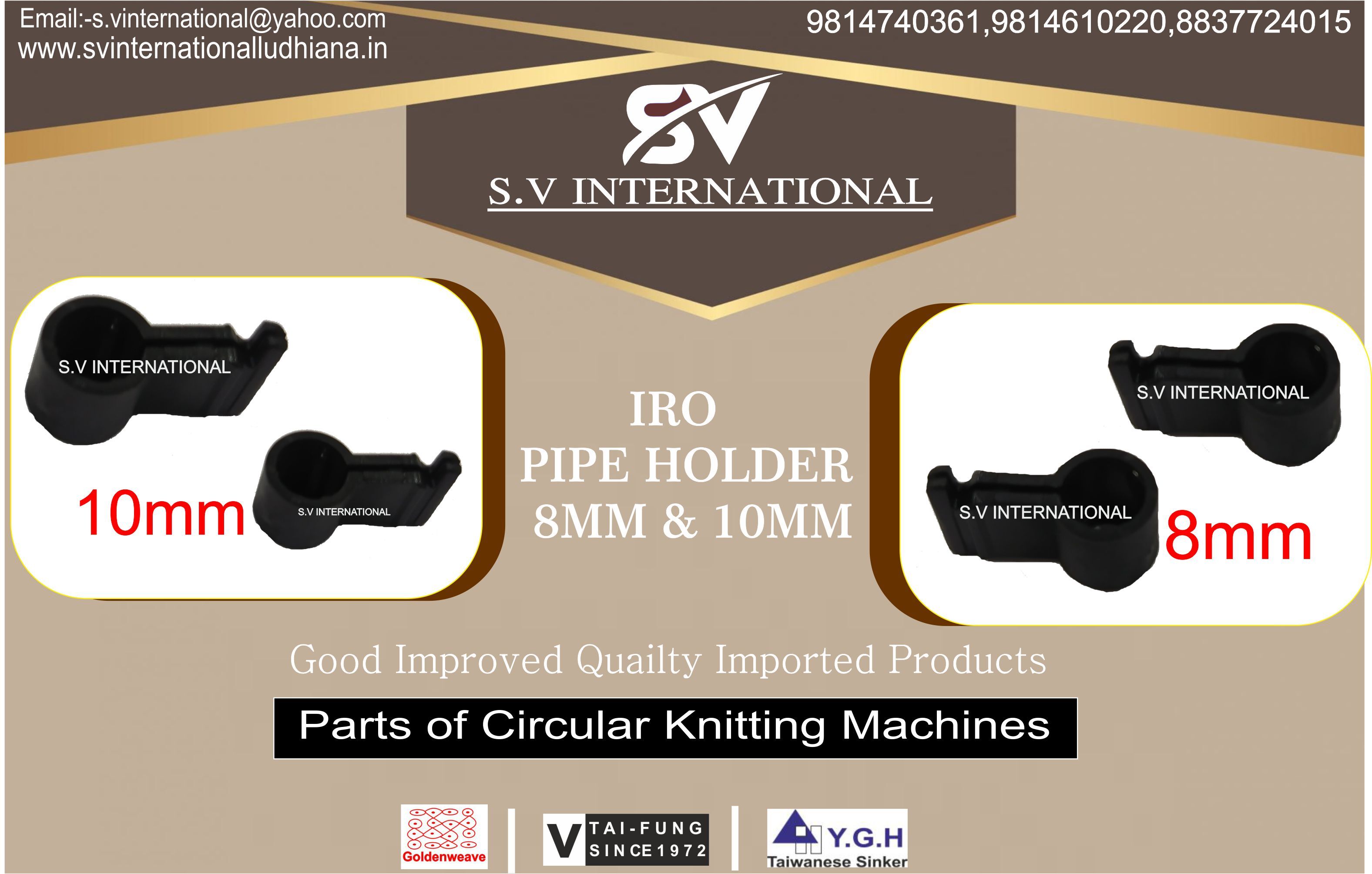 IRO Pipe Holder 8MM - 10MM