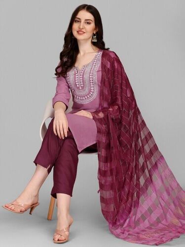 Eliza Purple Cotton Kurti