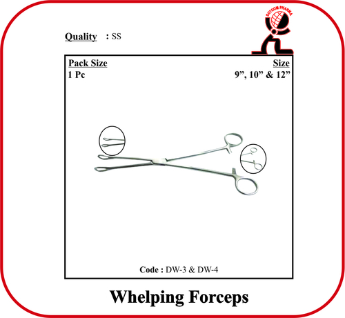 Whelping Forceps - 9 Inch