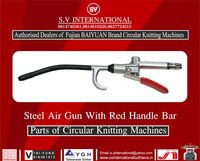 Steel Air Gun with Red Handle Bar