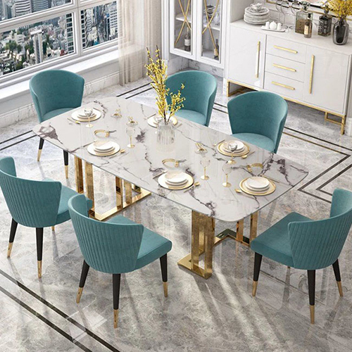 Modern 6 Seater Dining Table Set