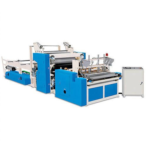 Blue Paper Roll Sheet Cutting Machine