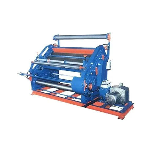 Blue Oblique Corrugation Machine