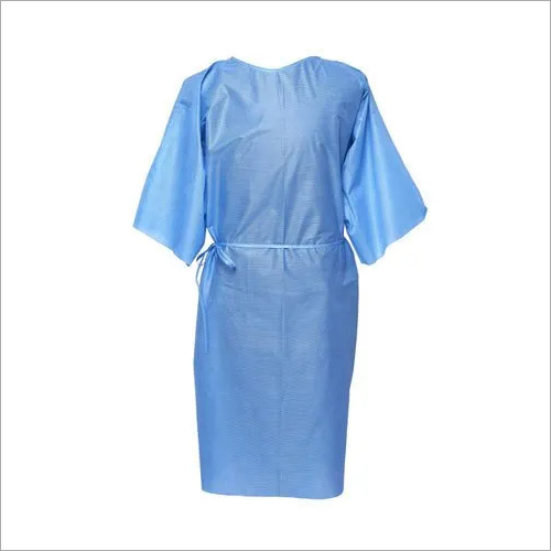 Blue Disposable Patient Gown