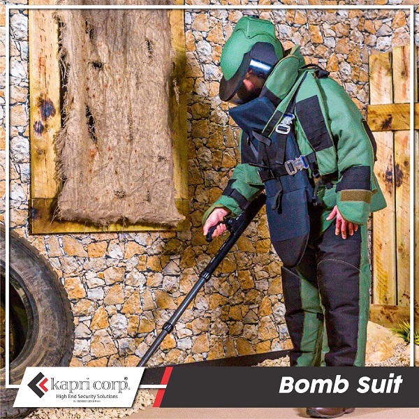 Navy Blue Bomb Safety Suit