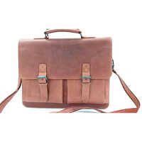 Brown Pure Leather Briefcase
