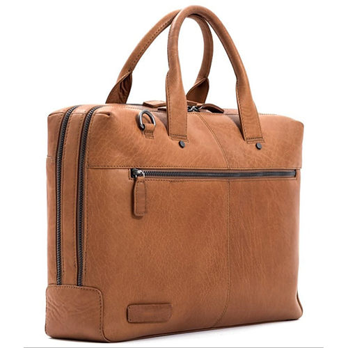 Brown Office Pure Leather Laptop Bag