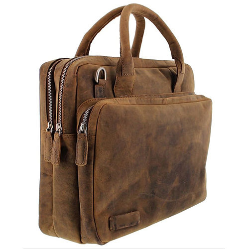 Brown Pure Leather Laptop Bag