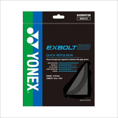 Black Yonex Exbolt 63 Badminton String