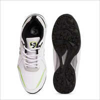 White And Black Sg Cricket Shoes