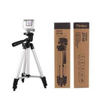 Aluminium Camera Tripod - Aluminium, Compact Design, Silver And Black | High-quality, Lightweight And Durable Construction For Photography