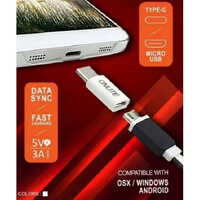 Type C Micro Usb Connector - Male Type, 3a Current Rating | Data Sync, Fast Charging For Mobile And Computer, Compatible With Osx, Windows, Android