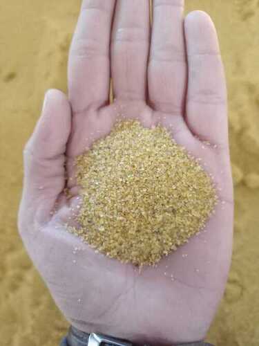 Color coating yellow 16/30 mesh silica sand high quality demanded grout and paint used