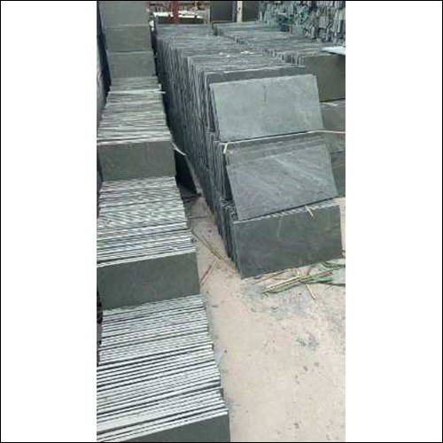 Slate Tiles - 300x300mm, Dark Gray Color, 10-20mm Thickness | Natural Cleft Finish, Ideal for Flooring, Wall Cladding, Landscaping