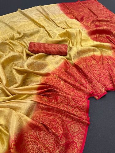 Komal Beige Naylon Soft Silk Saree