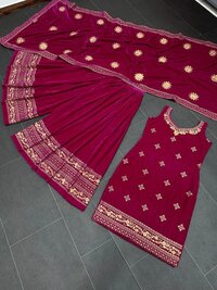 Women Viscos velvet Embroidery Salwar Suit
