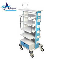 Laparoscopic Trolley - Aluminum & Stainless Steel, 26x22x61 Inch , Powder Coated, Durable Design In Various Colors, Eco-friendly Material