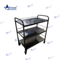 Durable Steel Medical Trolley