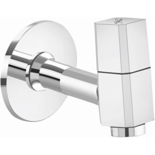 Push Type Bib Cock Taps - Color: Silver