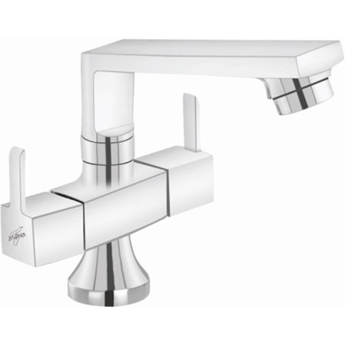 Silver Center Hole Basin Mixer Casted  Spout