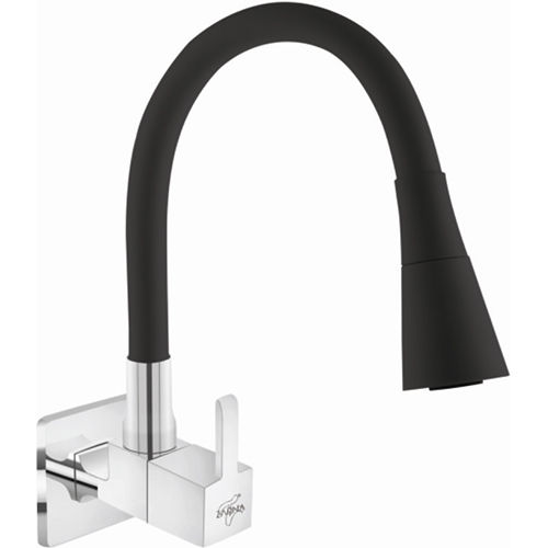 Black Sink Cock Flexible Shower System