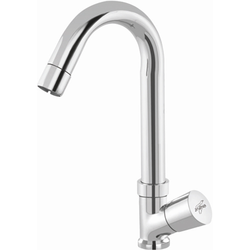 Swan Neck Regular Spout - Stainless Steel, Silver Finish | Elegant Bath Hardware Set with Durable Design