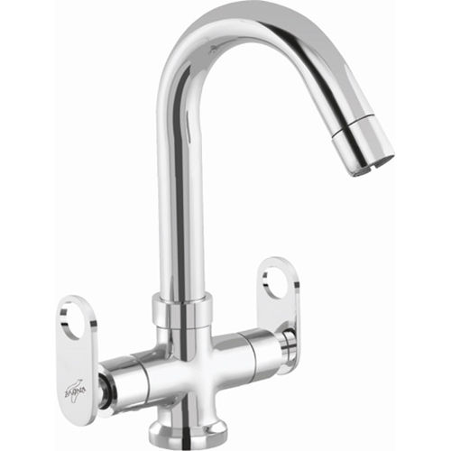 Silver Central Hole Basin Mixer