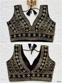 Women Sequence Heavy Phantom Silk Embroidery In Blouse