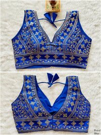 Women Sequence Heavy Phantom Silk Embroidery In Blouse