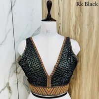 Women Heavy Multi Thread work with Rainbow Sequence Blouse