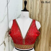 Women Heavy Multi Thread work with Rainbow Sequence Blouse