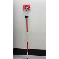 Survey Prism Pole - Aluminum | Adjustable Height, Stable Base, Weather-resistant Coating, Lightweight Design For Easy Transport And Setup