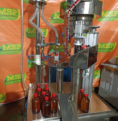 Automatic Bottle Filling Capping Machine
