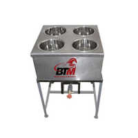 Commercial Bain Marie - Stainless Steel, Different Sizes Available, Silver Color | Semi-automatic Operation, Warranty Included